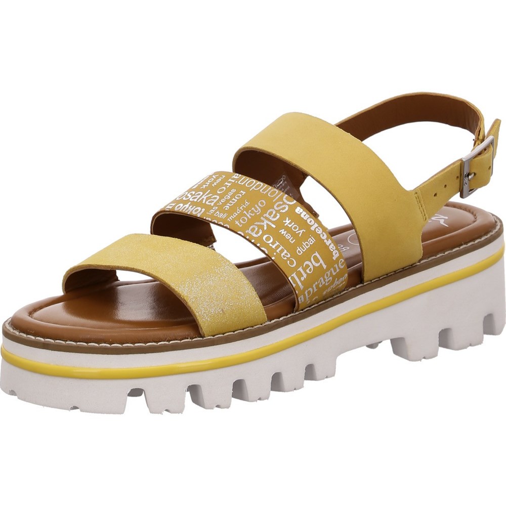 Sandales ARA Kopenhagen sole Jaune Femme | SGU-64142266