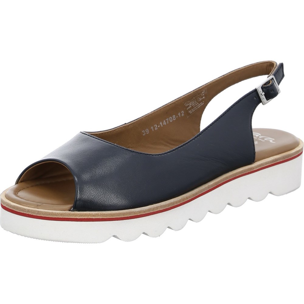 Sandales ARA Genua Bleu Femme | REU-06539981