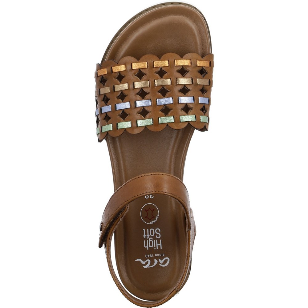 Sandales ARA Alicante cognac Marron Femme | FCP-83193274