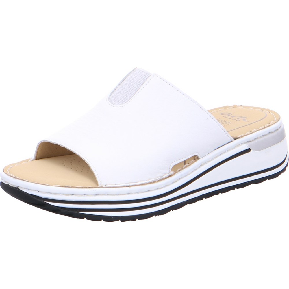 Mules ARA Mules Sapporo Blanche Femme | LTJ-59071461