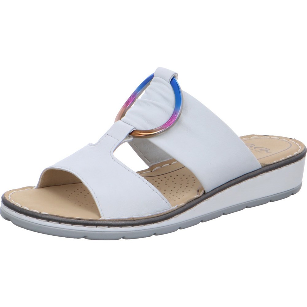 Mules ARA Mules Positano nebbia Blanche Femme | SGY-32223247