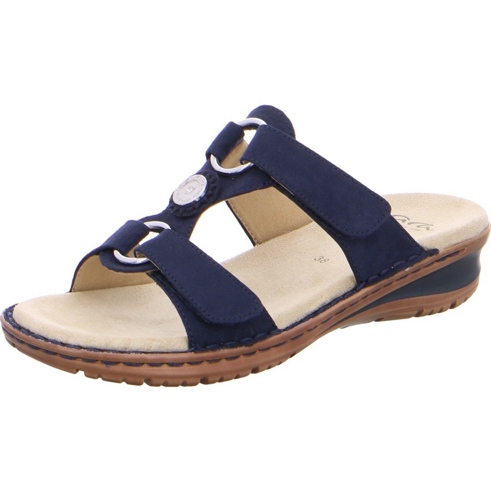 Mules ARA Mules Hawaii Bleu Femme | OPZ-53704317