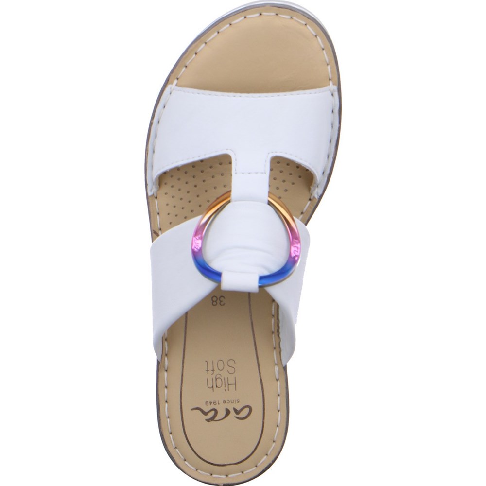 Mules ARA Mules Positano nebbia Blanche Femme | SGY-32223247