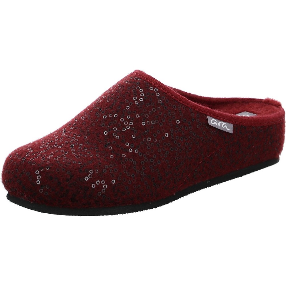 Chaussons ARA Cosy Rouge Femme | FFC-61252007