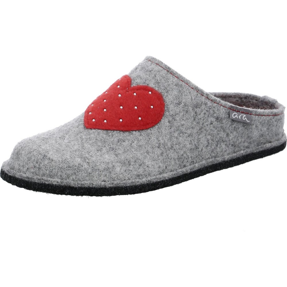 Chaussons ARA Cosy Grise Femme | HUJ-38477463