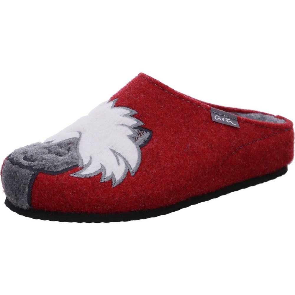 Chaussons ARA Cosy Rouge Femme | ICX-72026855