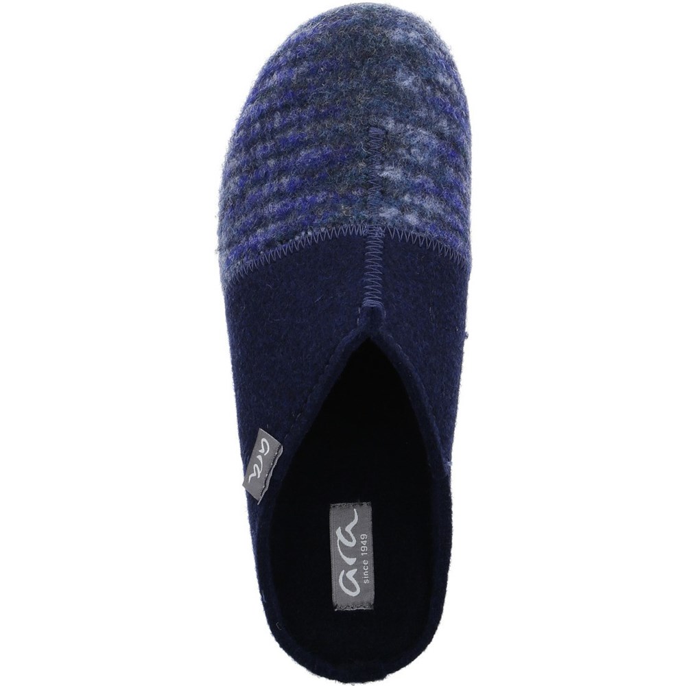 Chaussons ARA Cosy Bleu Femme | KXK-09957684