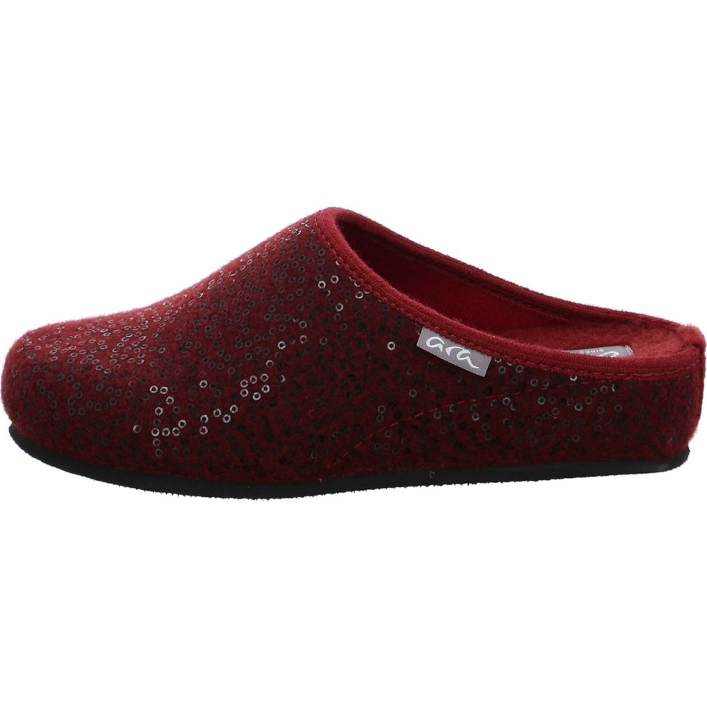 Chaussons ARA Cosy Rouge Femme | FFC-61252007