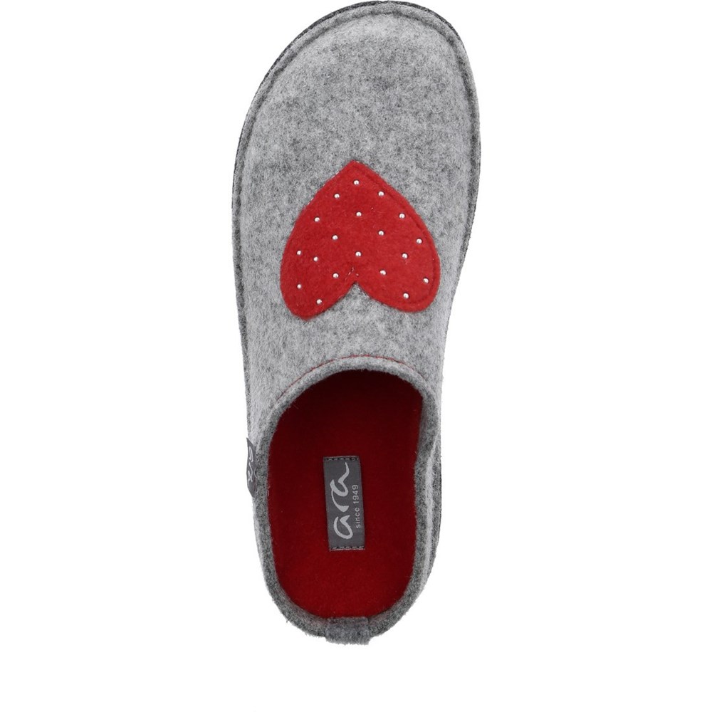 Chaussons ARA Cosy Grise Femme | HUJ-38477463