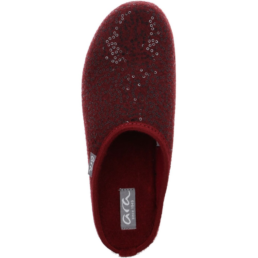 Chaussons ARA Cosy Rouge Femme | FFC-61252007