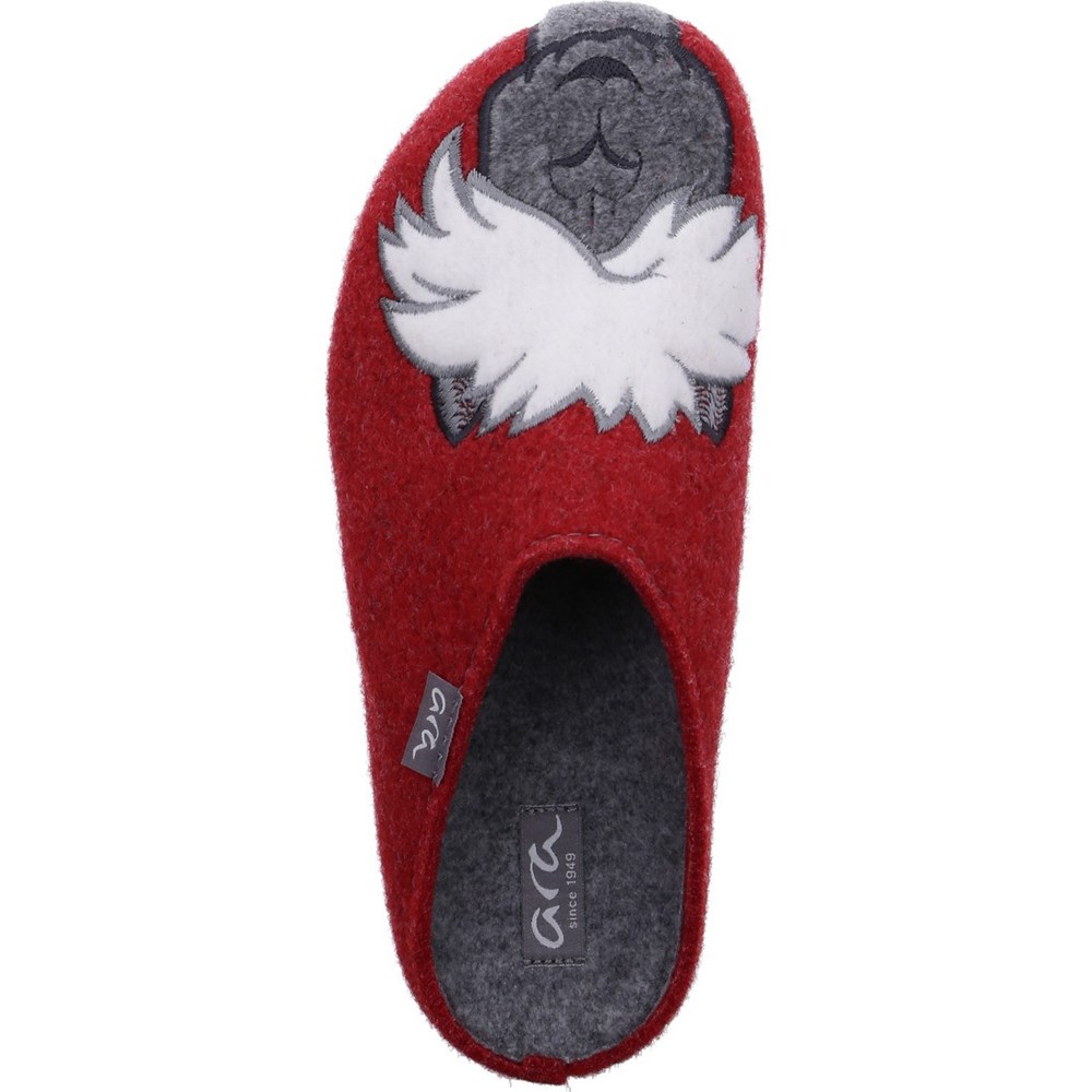 Chaussons ARA Cosy Rouge Femme | ICX-72026855