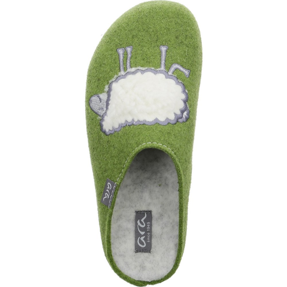 Chaussons ARA Cosy Vert Femme | RJS-13520902