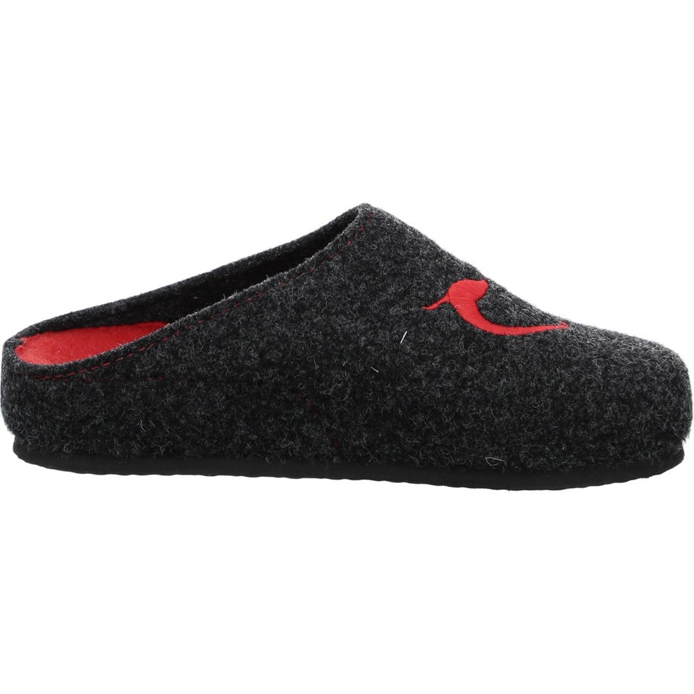 Chaussons ARA Cosy anthracite Grise Femme | HEQ-30110122