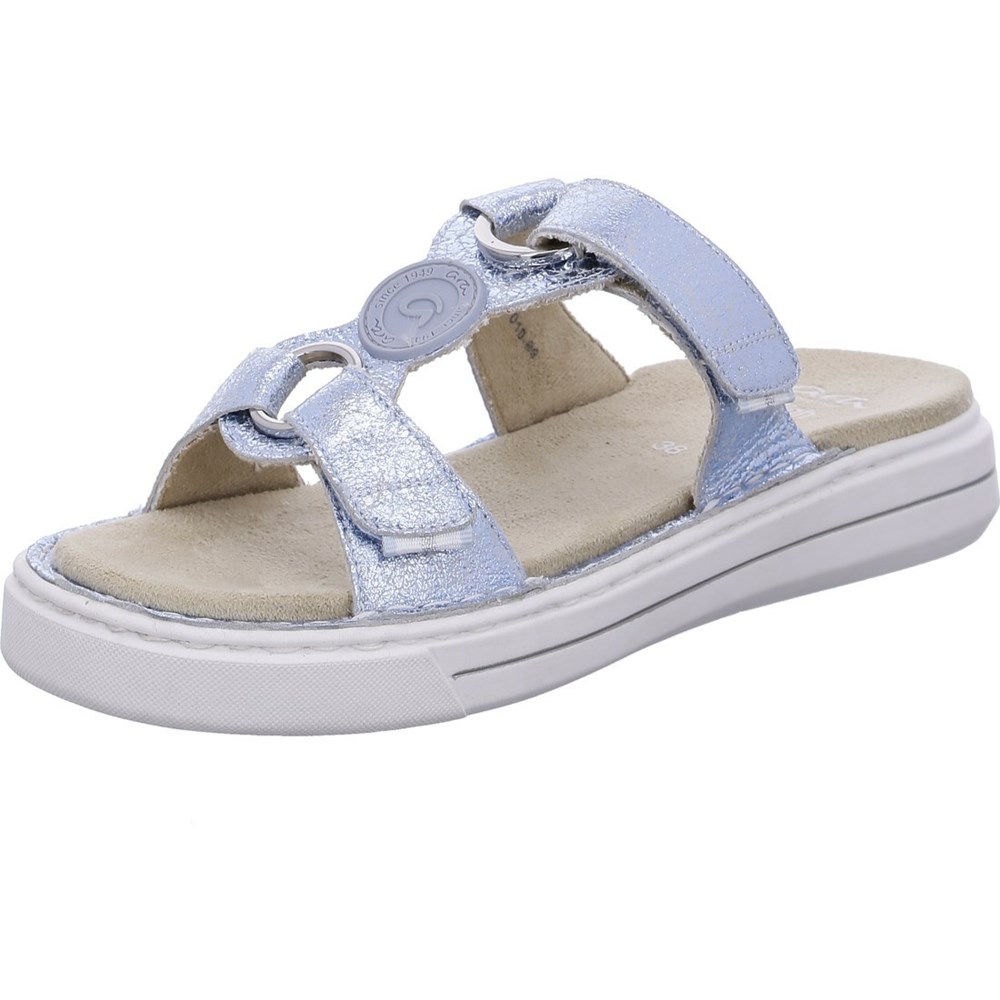 Mules ARA Mules Courtyard aqua Bleu Femme | GNW-50034556