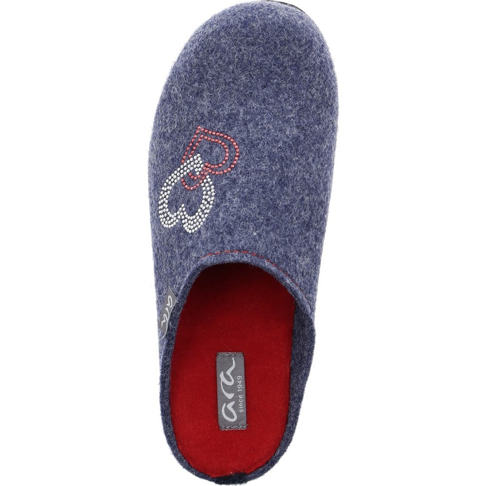 Chaussons ARA Cosy Bleu Femme | XNI-85815270