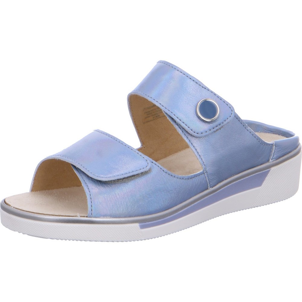 Mules ARA Mules Courtyard Bleu Femme | RFV-29388108