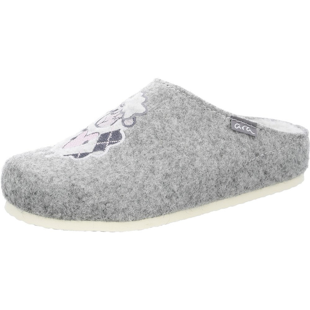 Chaussons ARA Cosy Grise Femme | OXD-01363482