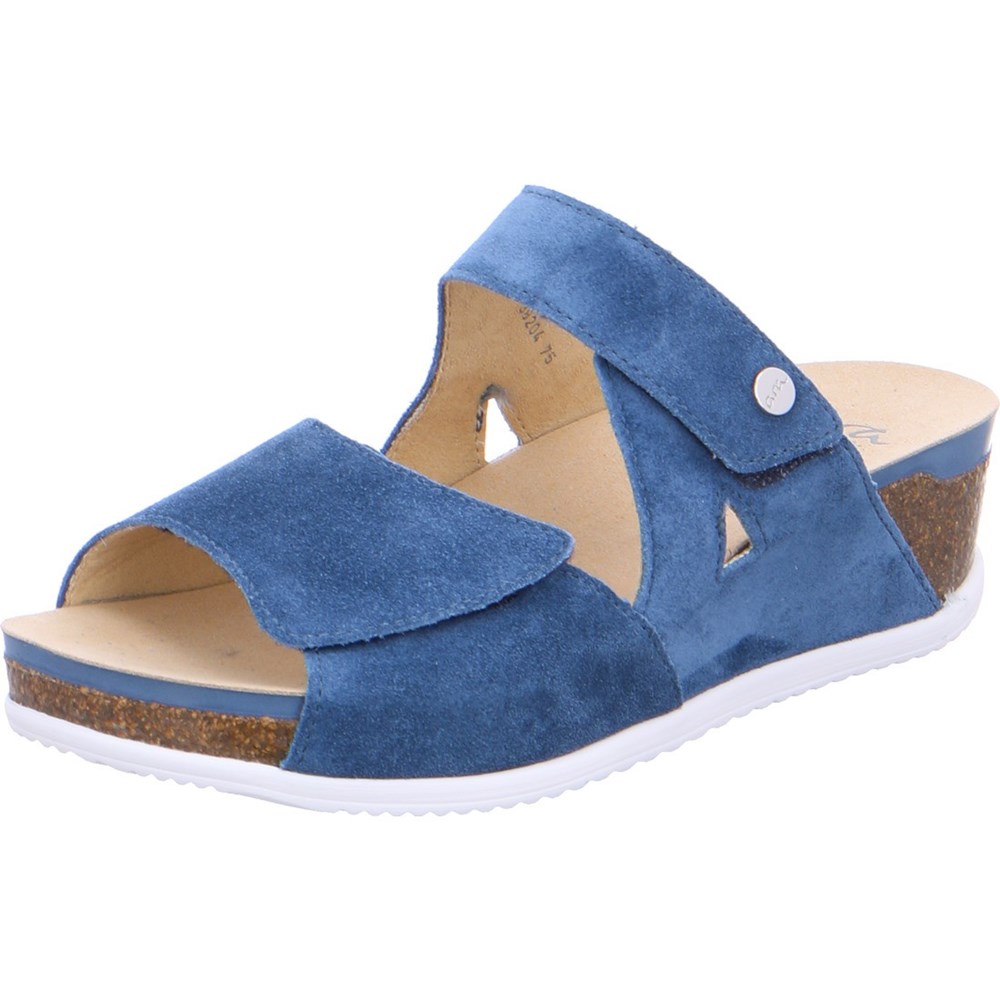 Mules ARA Mules Norderney capri Bleu Femme | SFV-39416915