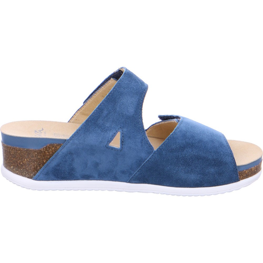 Mules ARA Mules Norderney capri Bleu Femme | SFV-39416915