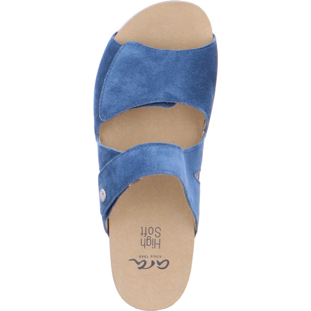 Mules ARA Mules Norderney capri Bleu Femme | SFV-39416915