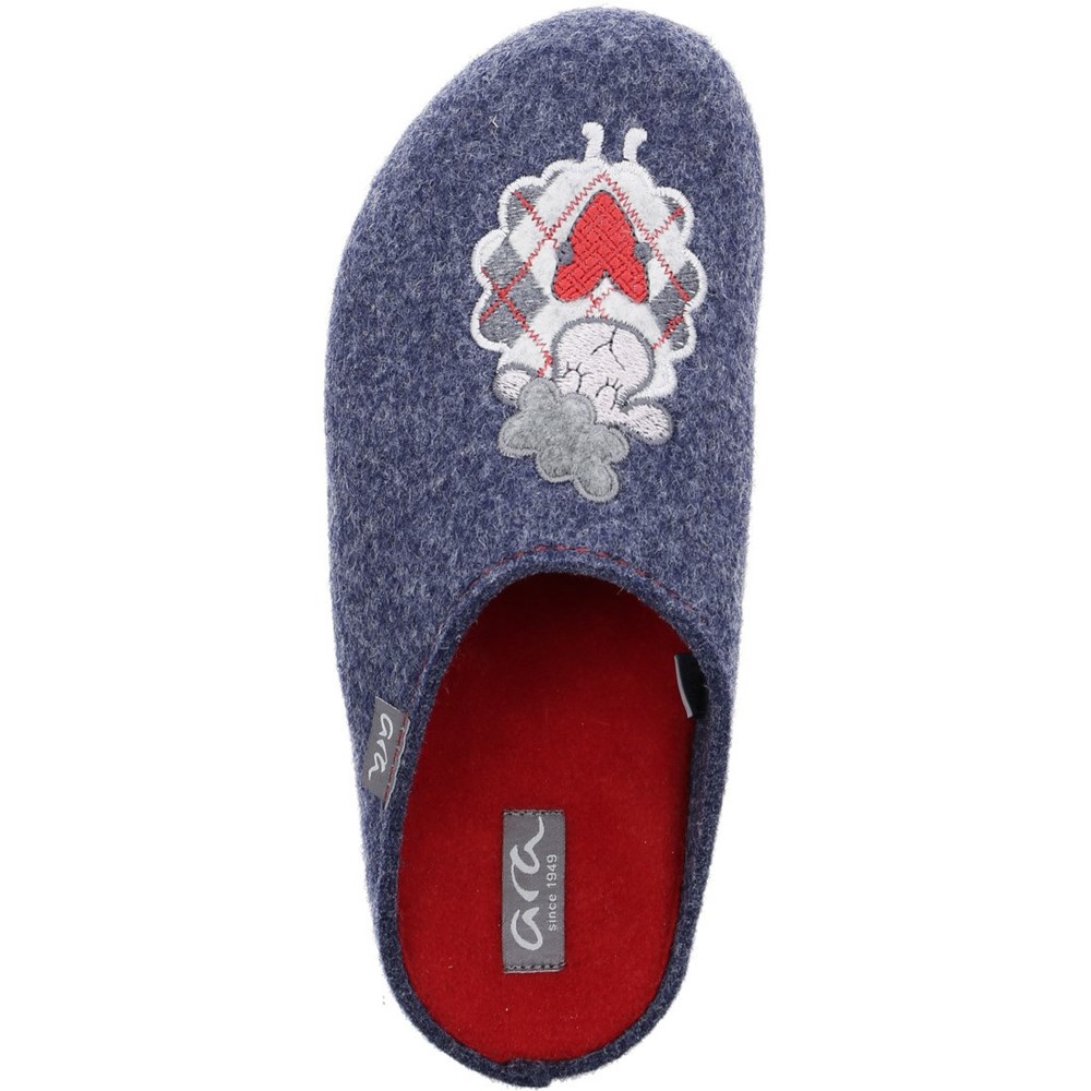 Chaussons ARA Cosy Bleu Femme | BUL-74114287