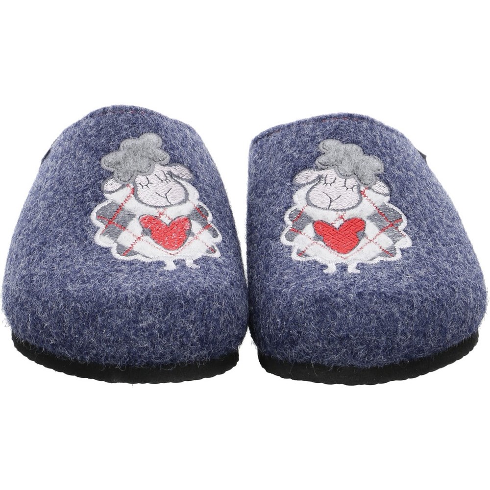 Chaussons ARA Cosy Bleu Femme | BUL-74114287