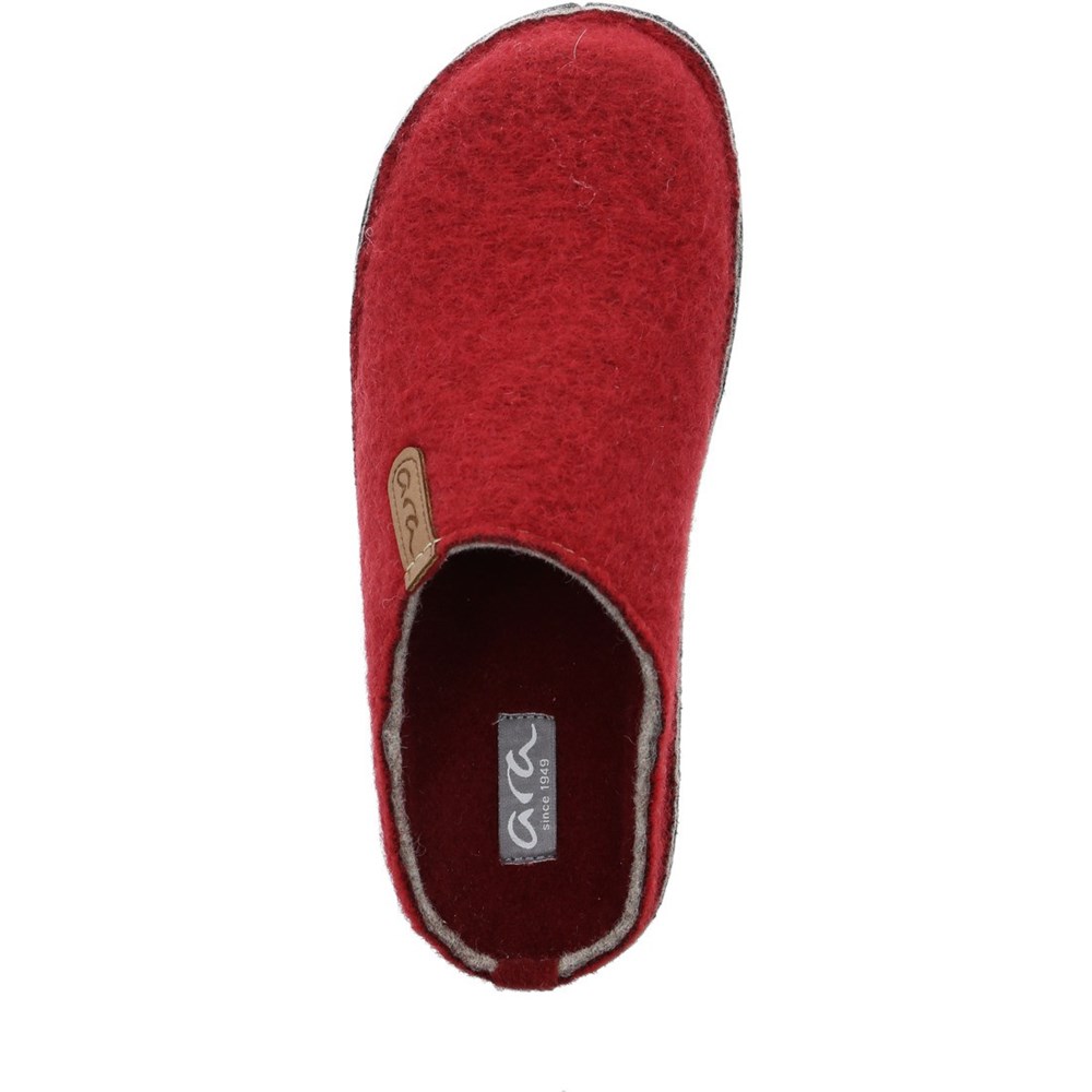 Chaussons ARA Cosy Rouge Femme | FQC-31459810