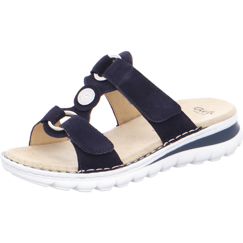 Mules ARA Mules Tampa Bleu Femme | CLY-37545775