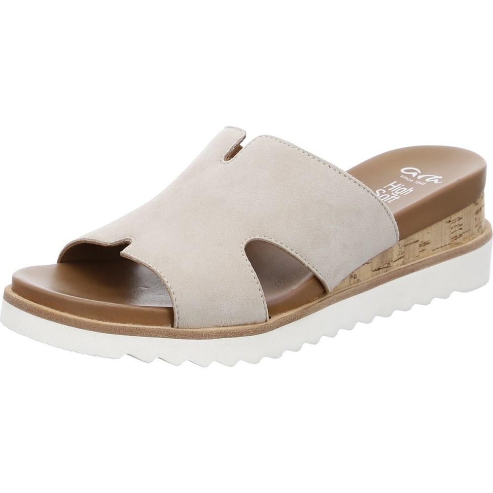 Mules ARA Mules Valencia Beige Femme | TMN-70205303