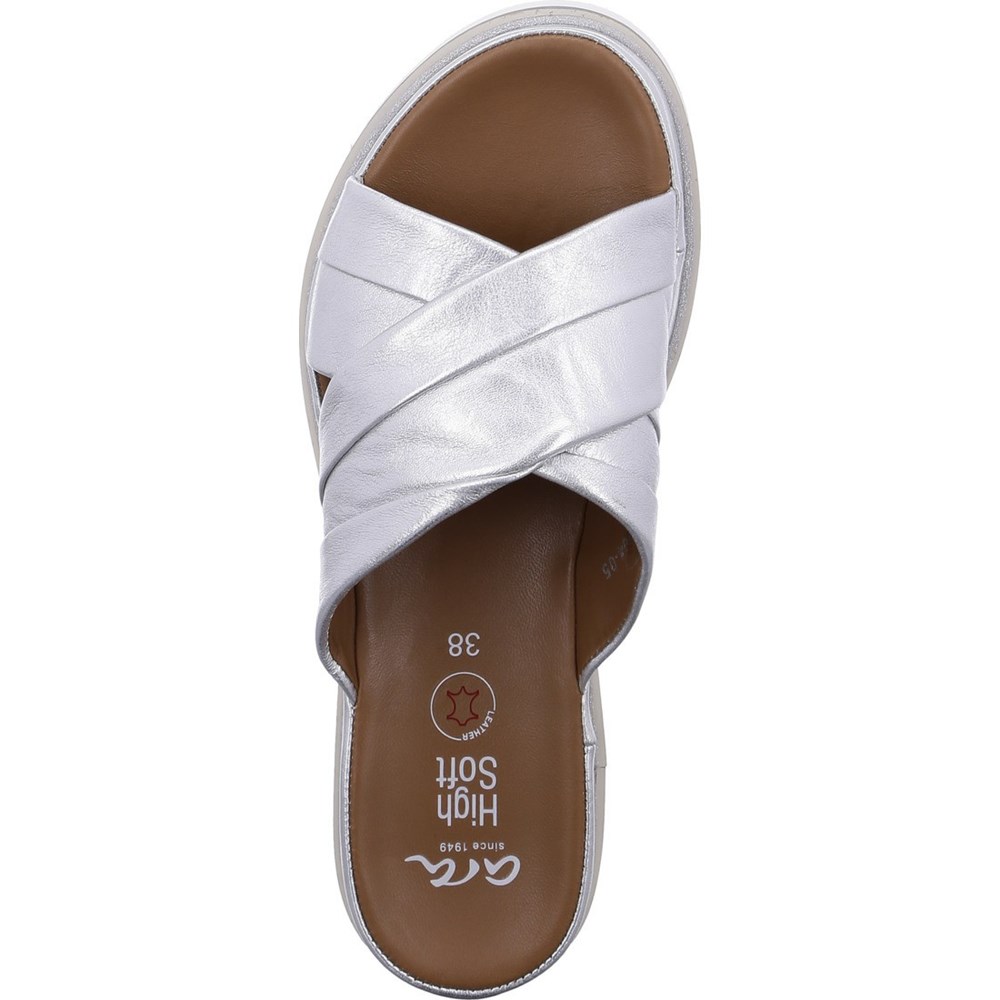 Mules ARA Mules Dubai Grise Femme | NCQ-35109982