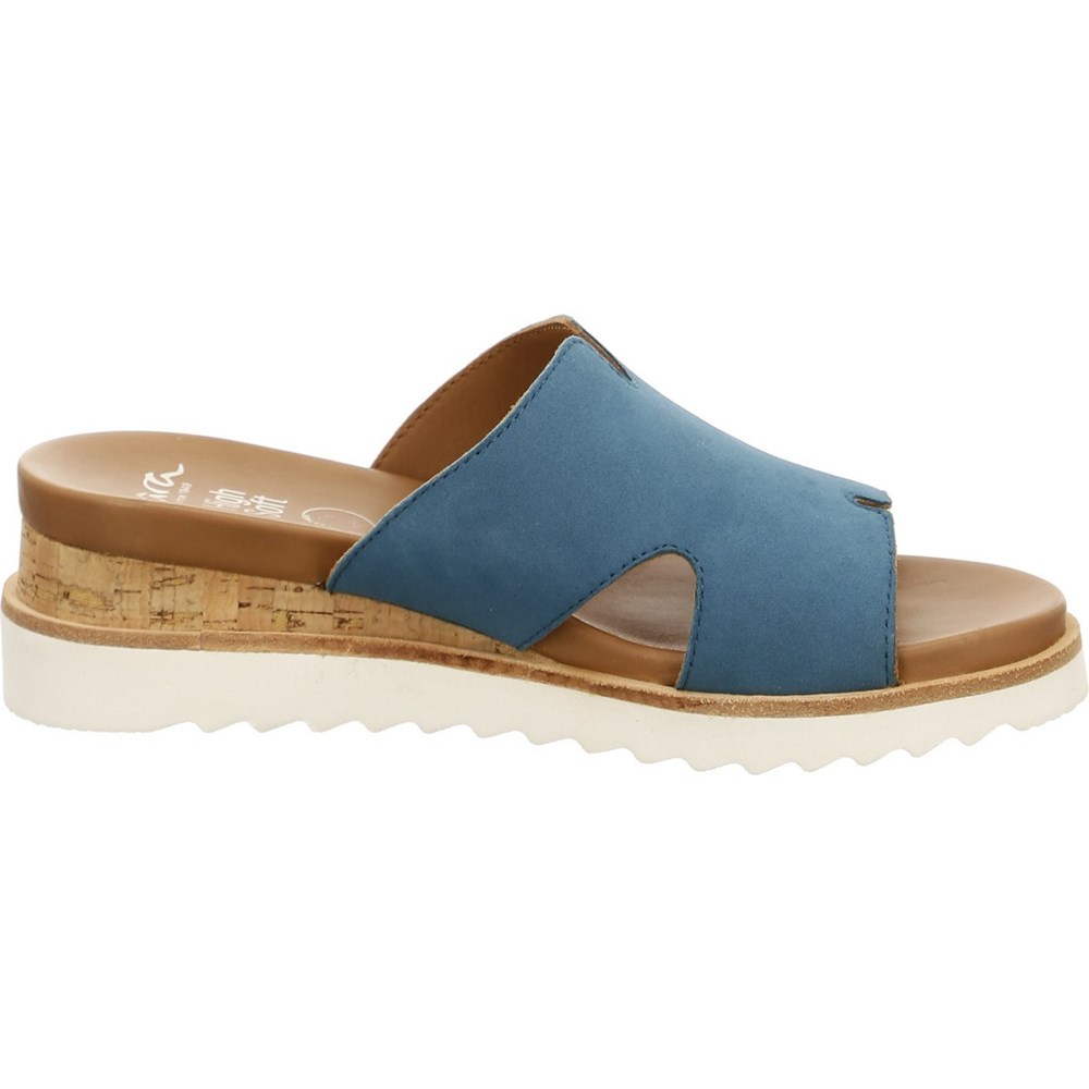 Mules ARA Mules Valencia capri Bleu Femme | TJV-38686728