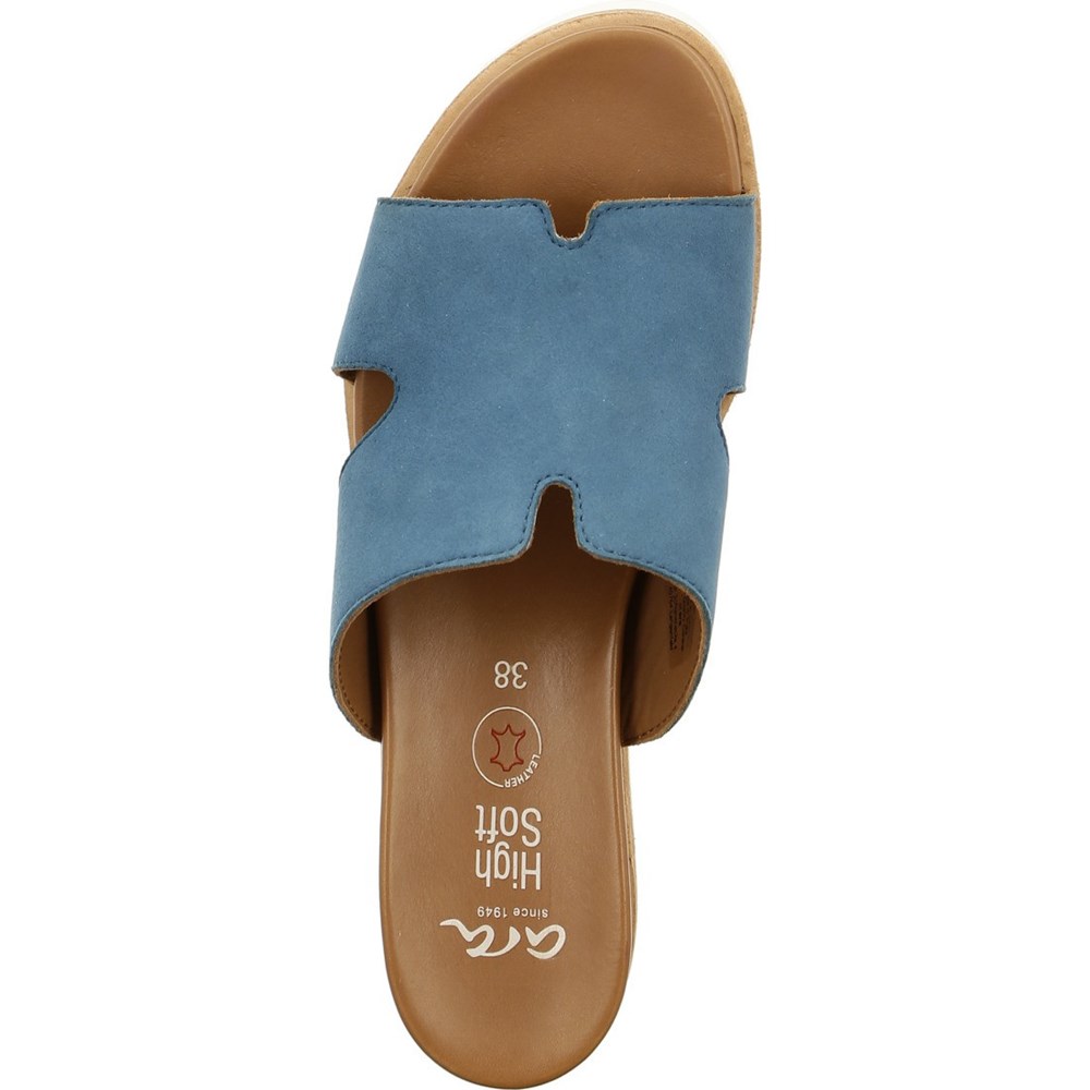 Mules ARA Mules Valencia capri Bleu Femme | TJV-38686728