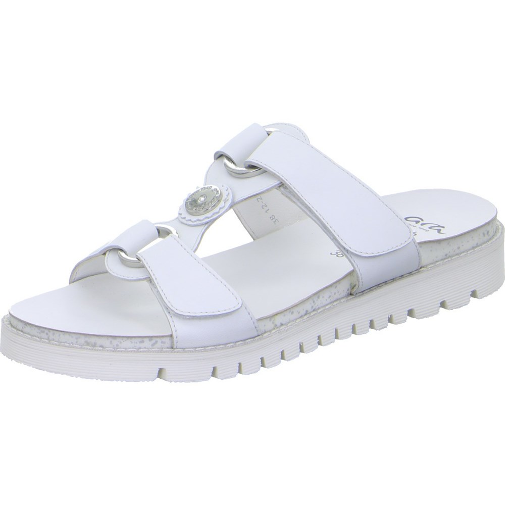 Mules ARA Mules Kent-Sport Blanche Femme | ZMT-11222786