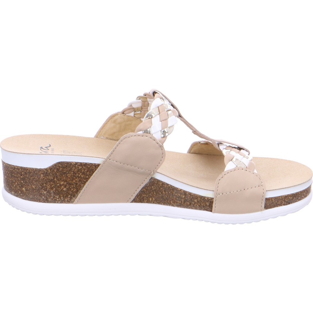 Mules ARA Mules Norderney Beige Femme | SRI-61306237