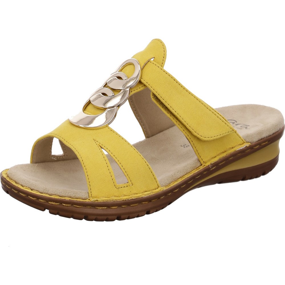 Mules ARA Mules Hawaii sole Jaune Femme | DRV-49645687