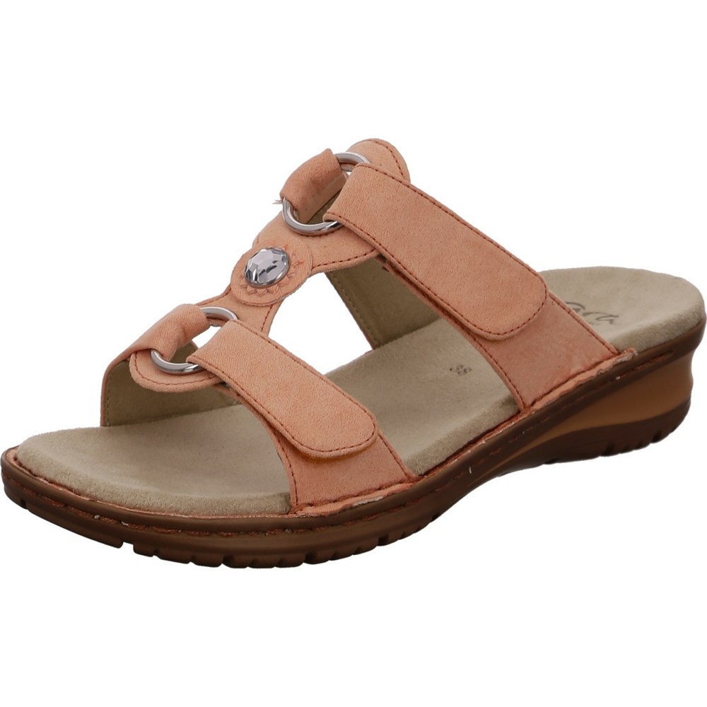 Mules ARA Mules Hawaii peach Rouge Femme | KHG-06094023