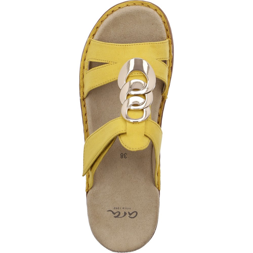 Mules ARA Mules Hawaii sole Jaune Femme | DRV-49645687