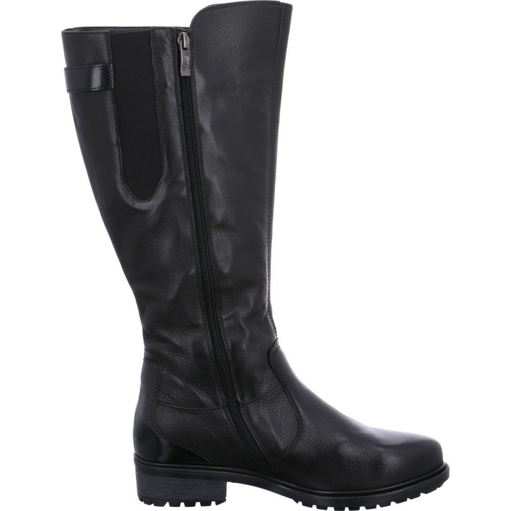 Bottes ARA long boots Kansas Noir Femme | OJH-67863315