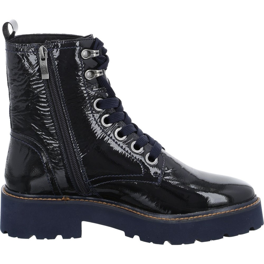 Bottes ARA Boots Bologna Bleu Femme | MHI-45795322