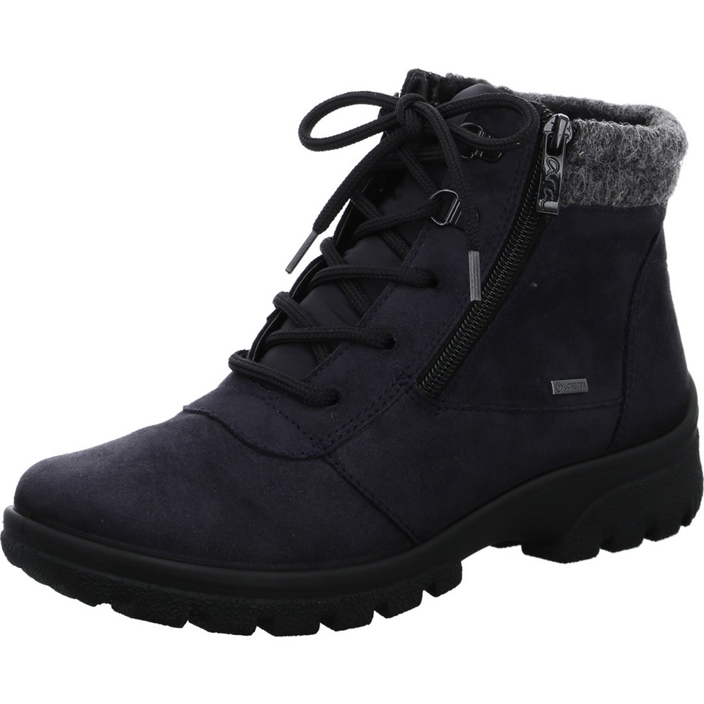 Bottes ARA Saas-Fee Bleu Femme | POO-63175356