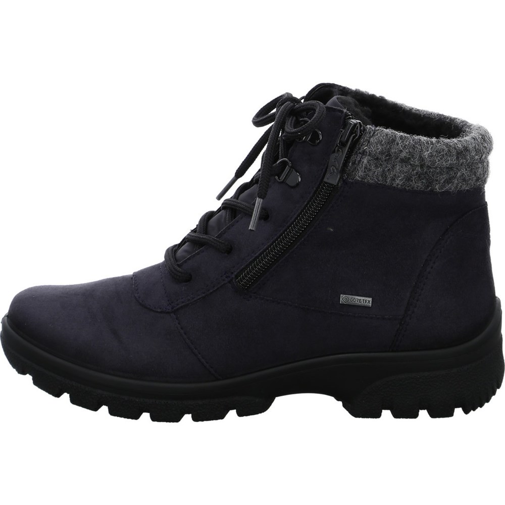 Bottes ARA Saas-Fee Bleu Femme | POO-63175356