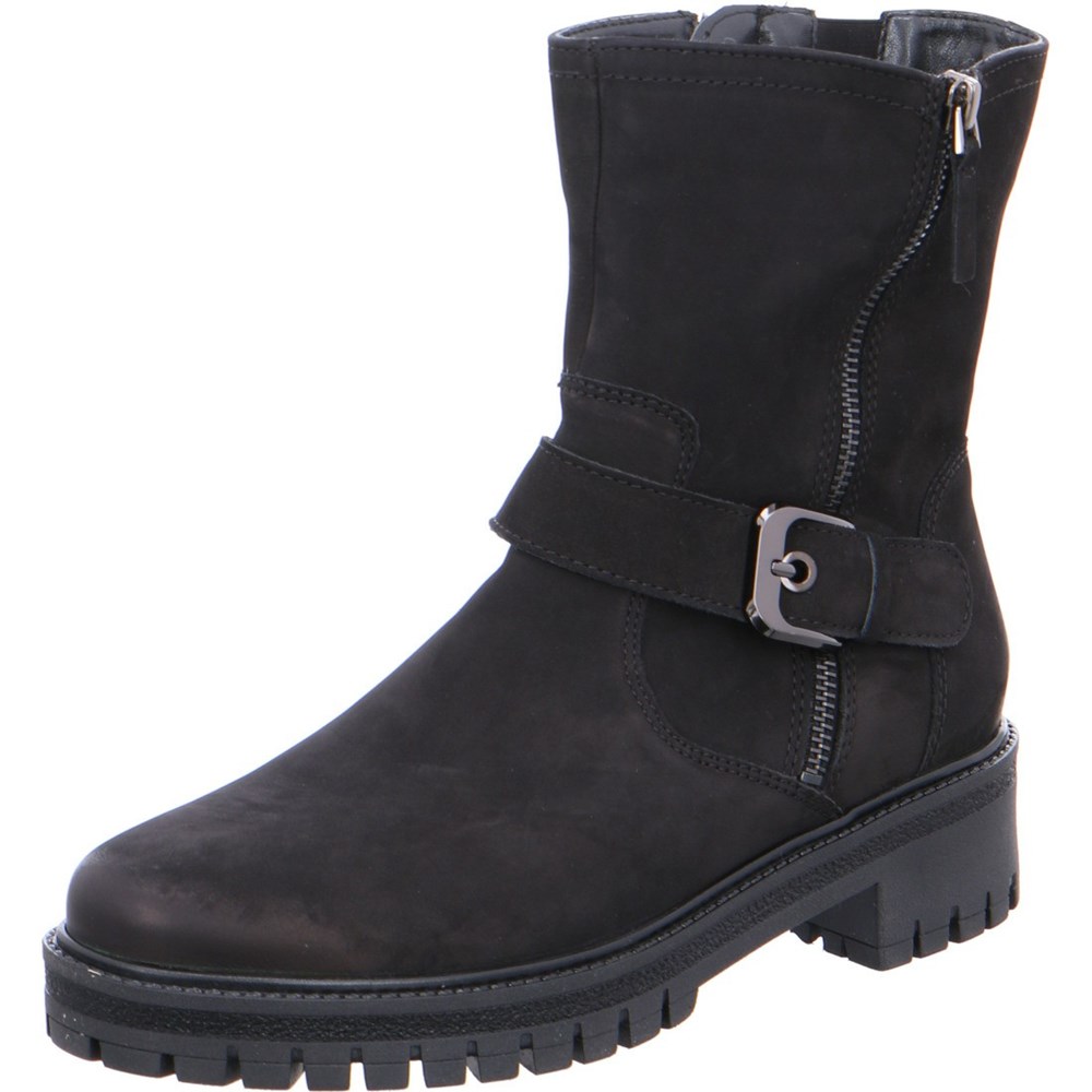 Bottines ARA biker boots Jackson Noir Femme | MPJ-89634579