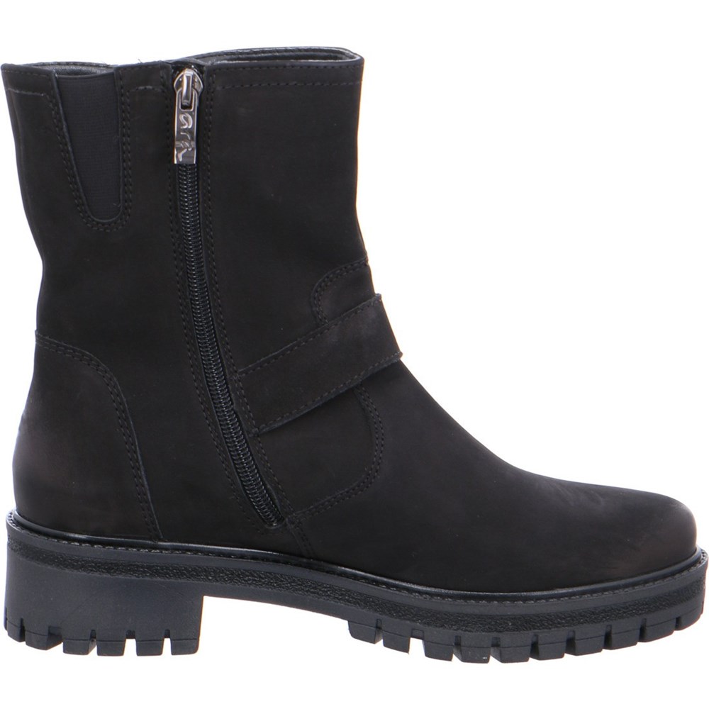 Bottines ARA biker boots Jackson Noir Femme | MPJ-89634579