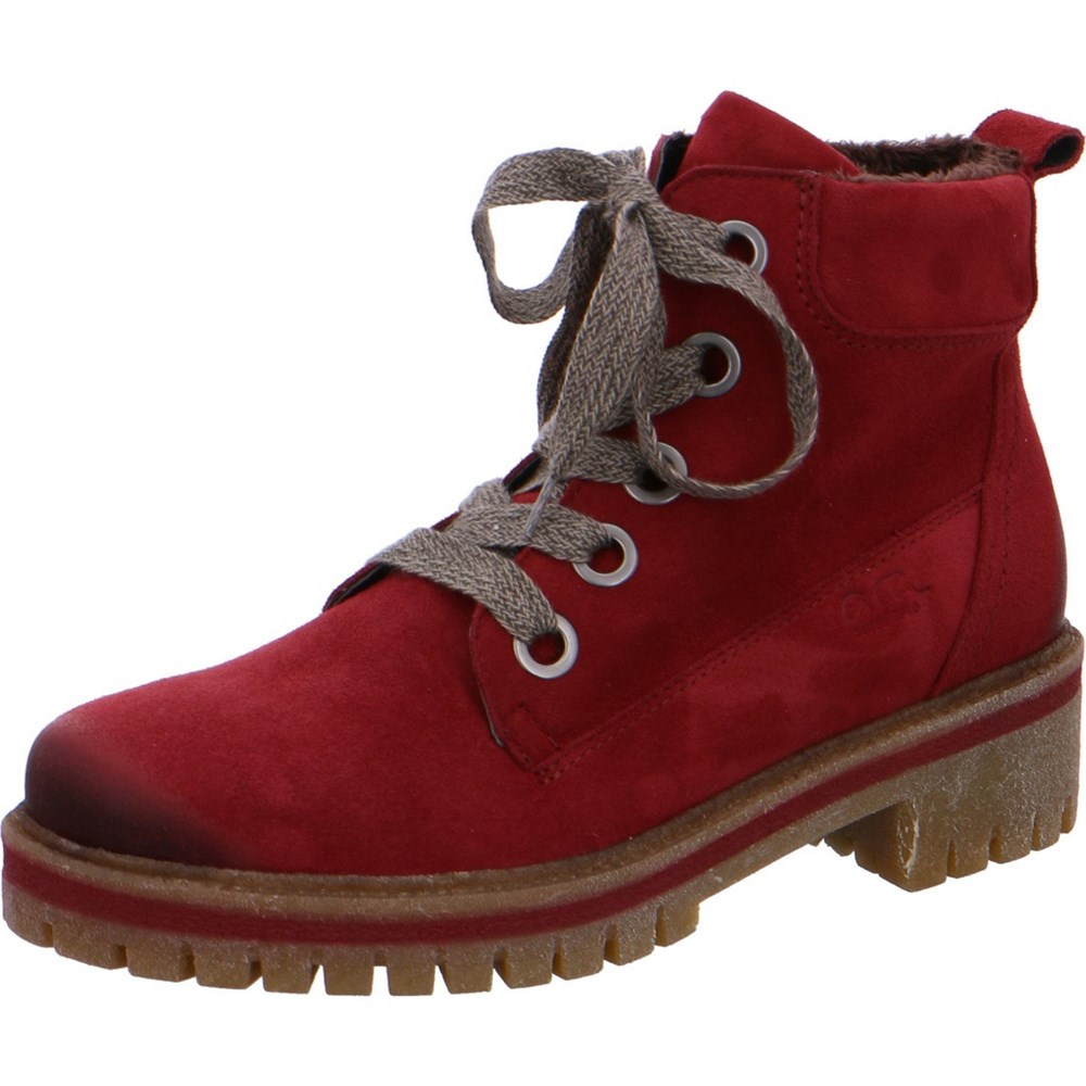 Bottines ARA Jackson Rouge Femme | LEX-16427243