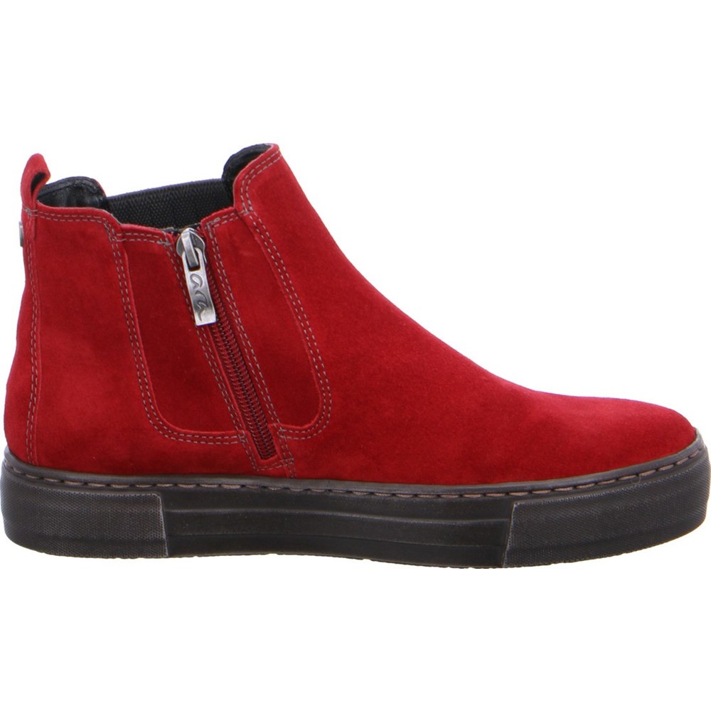 Bottines ARA Courtyard Rouge Femme | QTR-77757054