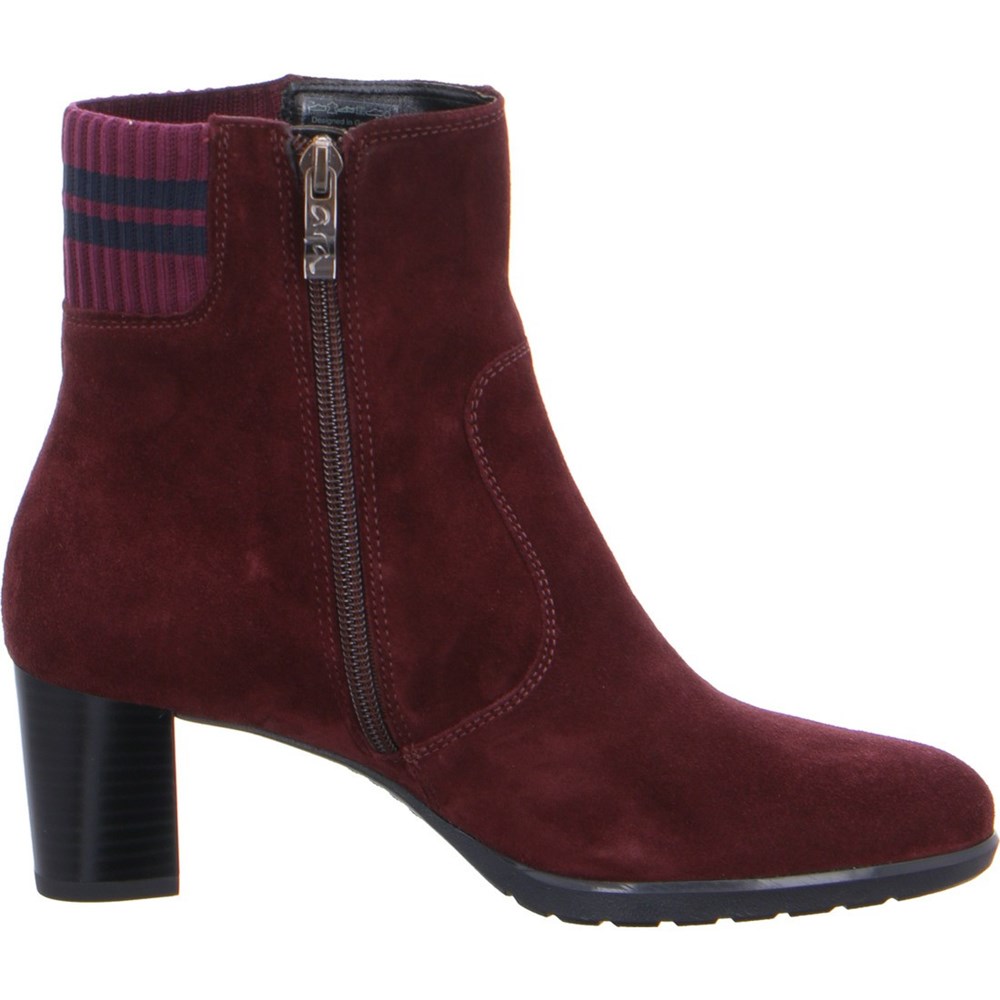 Bottines ARA Orly Rouge Femme | PPY-16638895