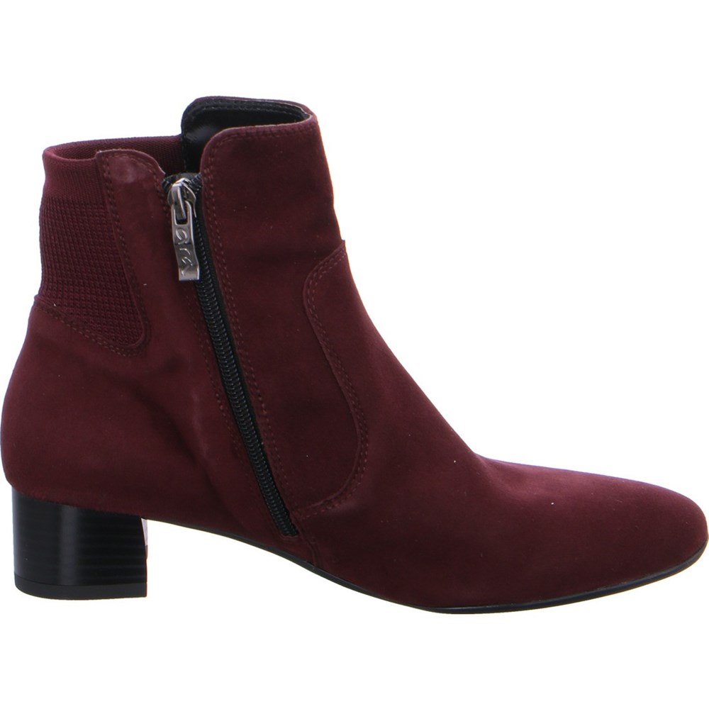 Bottines ARA Vicenza Rouge Femme | UOQ-95125114