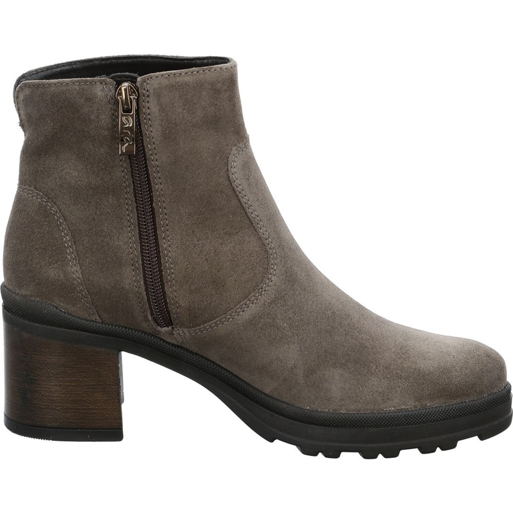 Bottines ARA Mantova taiga Grise Femme | UHY-61205584