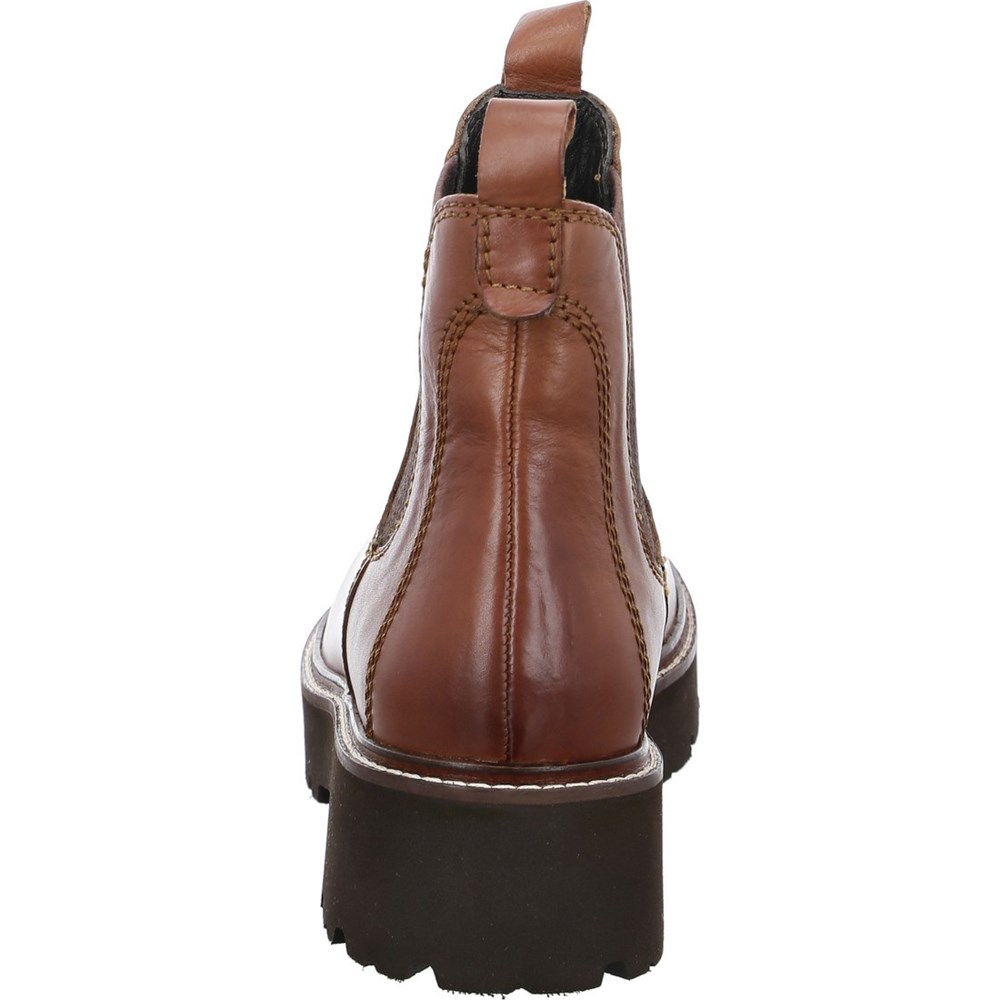 Bottines ARA Bologna cognac Marron Femme | VFL-29414798