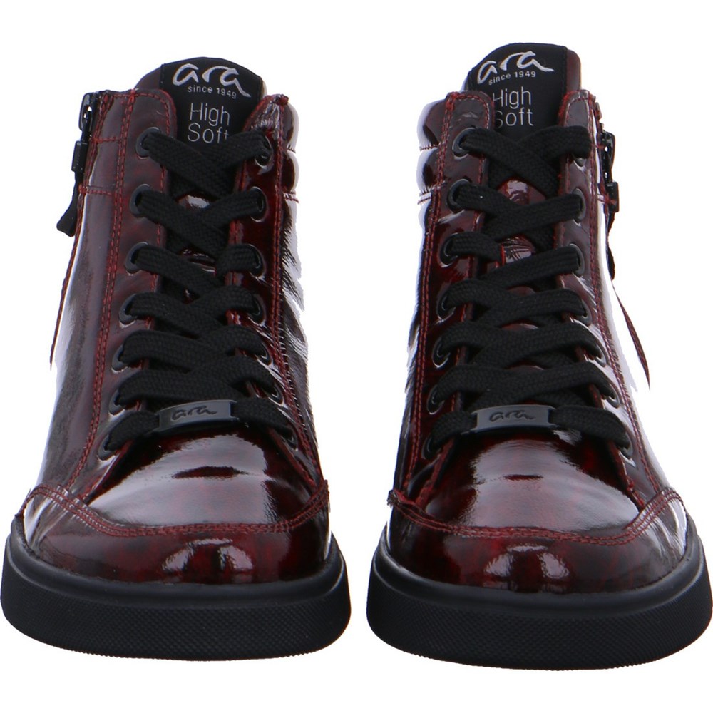 Bottines ARA High top Rom-Sport chianti Rouge Femme | XYC-79501939